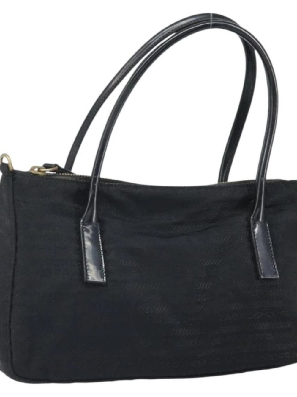PRADA Hand Bag Nylon Black Auth bs32763